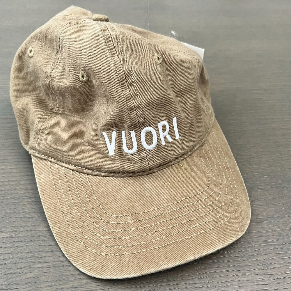 NEW Vuori Mens Dad Ball Cap Hat Camel Khaki Unisex Adjustable
